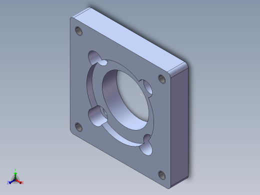 模组KK-60-F4 57步进电机板.SLDPRT正等轴测缩略图