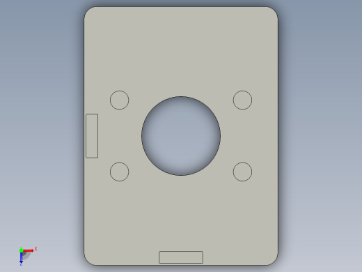 型材-BR 45X60 COVER CAP WITH HOLE KJN191094俯视缩略图