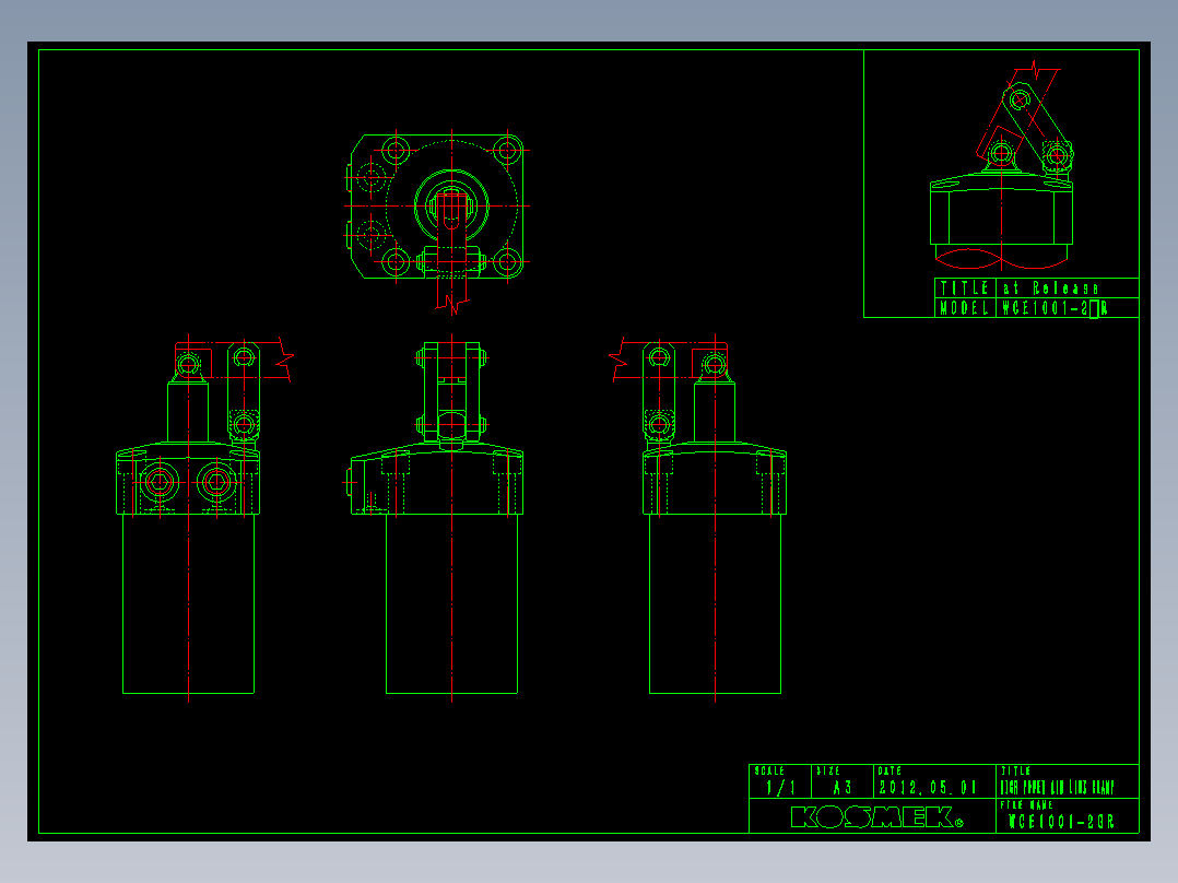 KOSMEKWCE1001-2GR多系列多零件图纸模型多系列多零件图纸模型