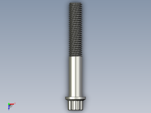 1_4in-28法兰头螺钉-1-4in-28 1.75long 12-point screws.STEP俯视缩略图