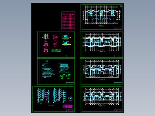 六层住宅楼采暖施工图