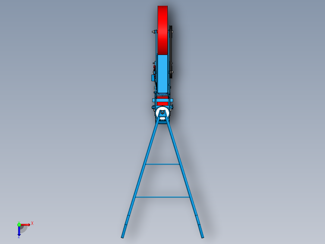 手动播种机俯视图