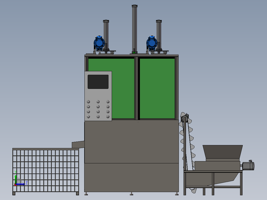移栽清洗机sw21左视图