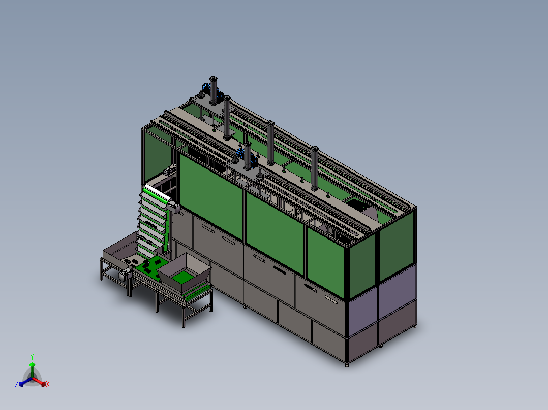 移栽清洗机sw21正等轴测图