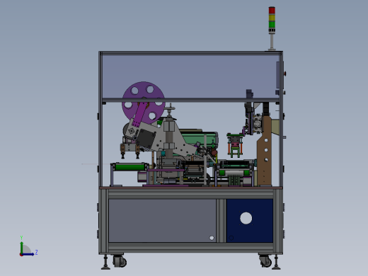 自动贴绝缘膜贴条码设备动力电池贴PET保护膜机左视缩略图