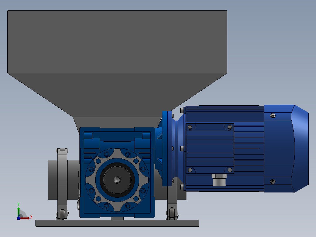 磨粉机喂料机前视图