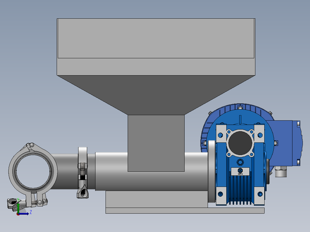 磨粉机喂料机左视图