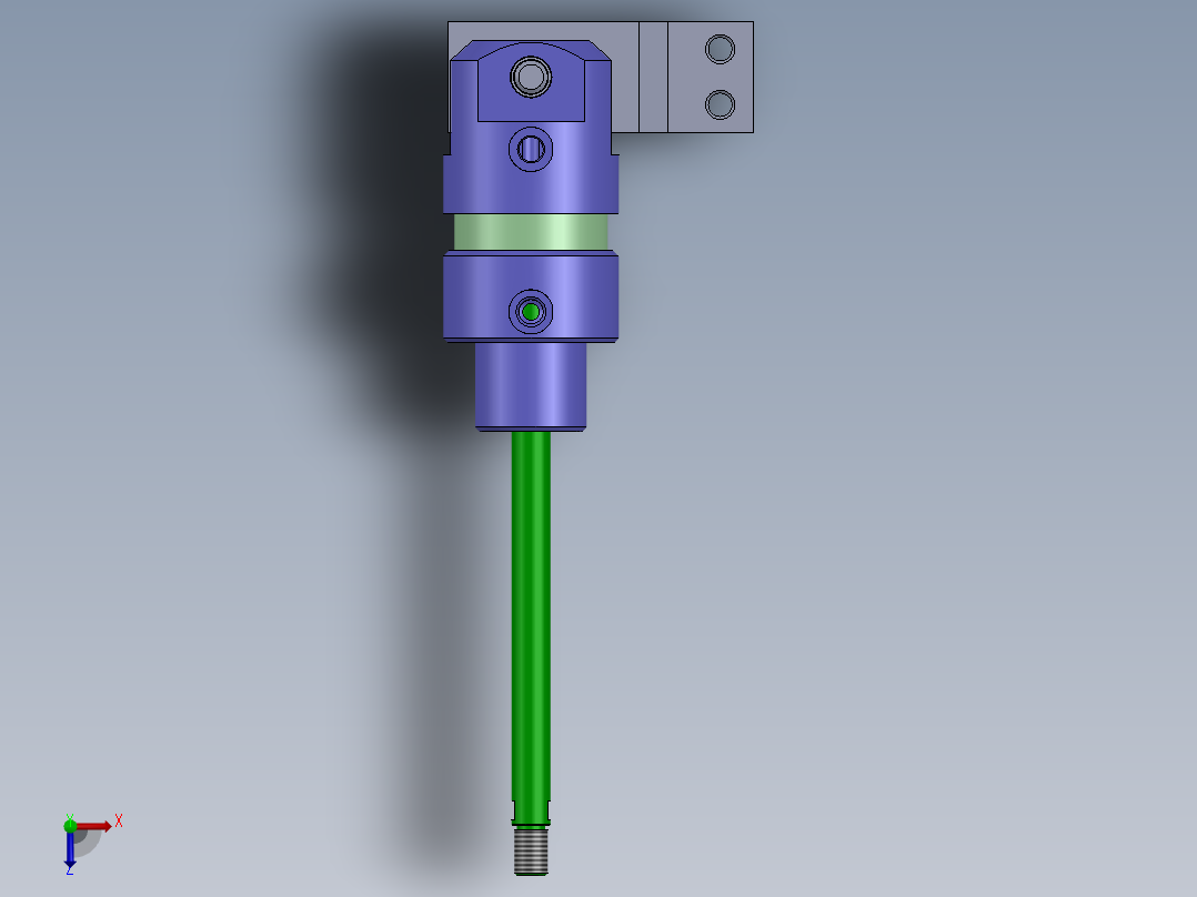 圆形气缸（短行程）50x14x11.2 mm俯视图