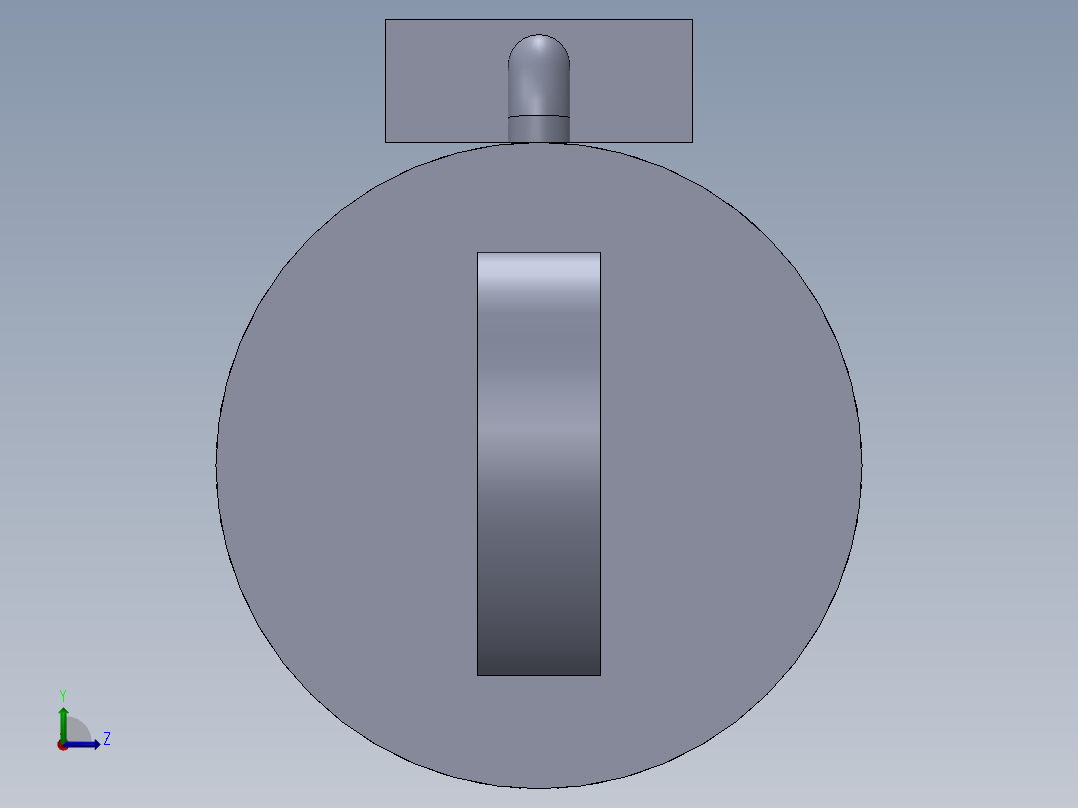 焊接式液压缸（带前后安装孔）180x125x2701 mm左视图