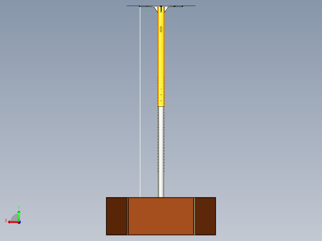 五面屏支架后视图