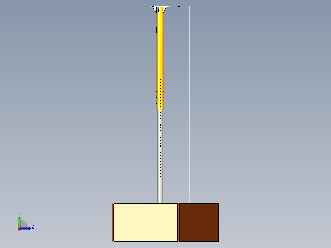 五面屏支架左视图