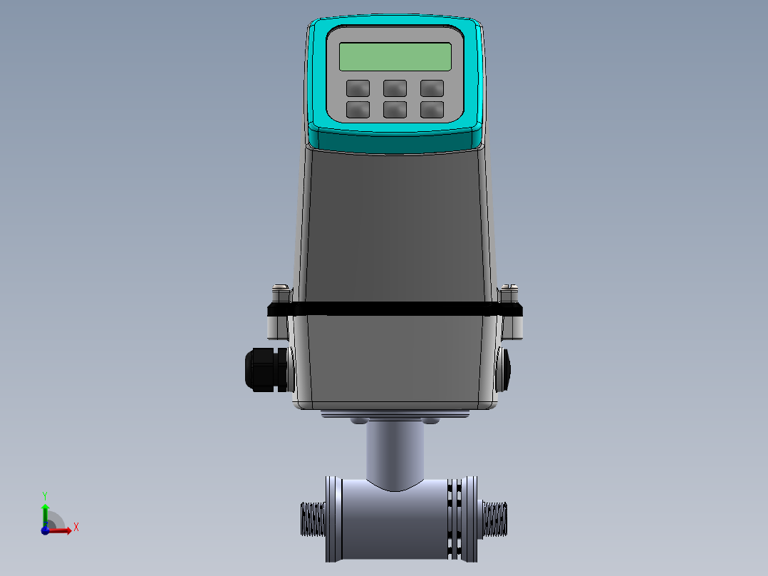 仪表、流量计(33)前视图