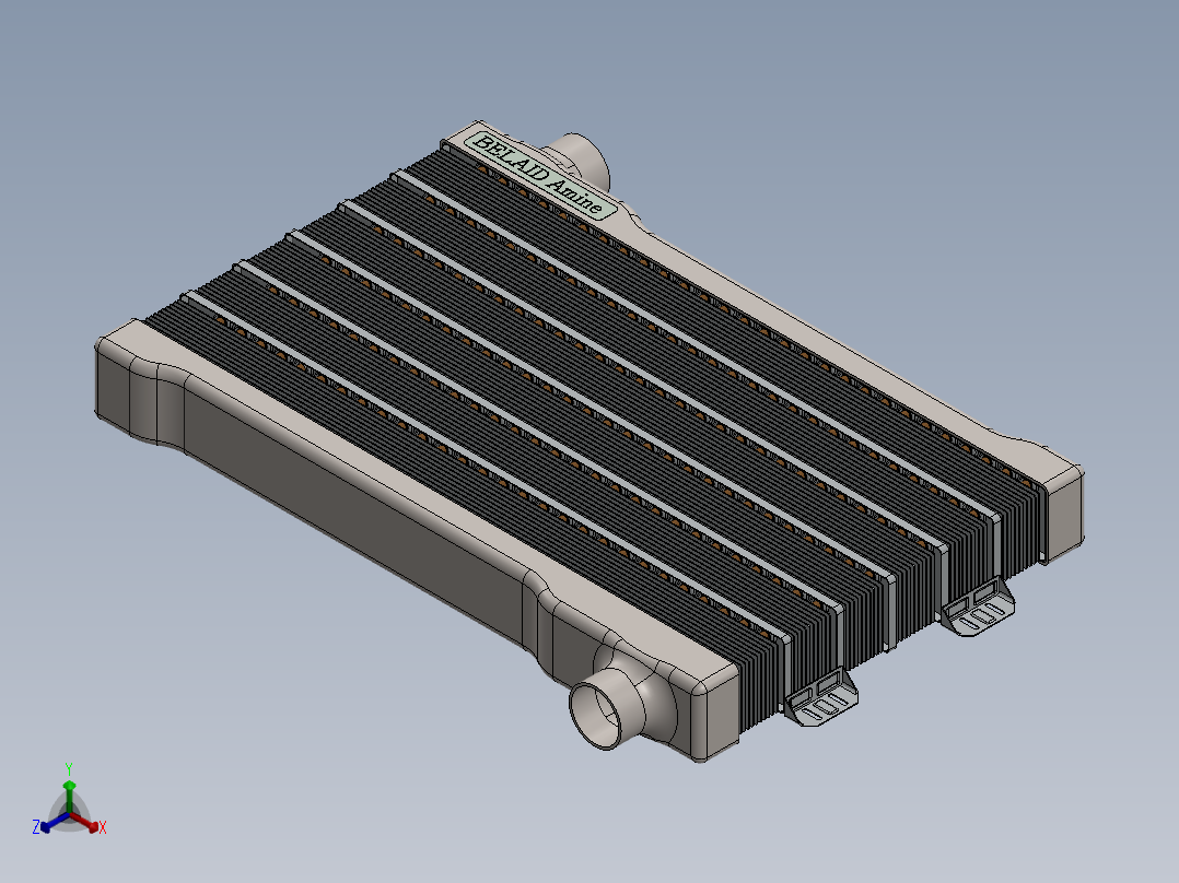 散热器(53)正等轴测图