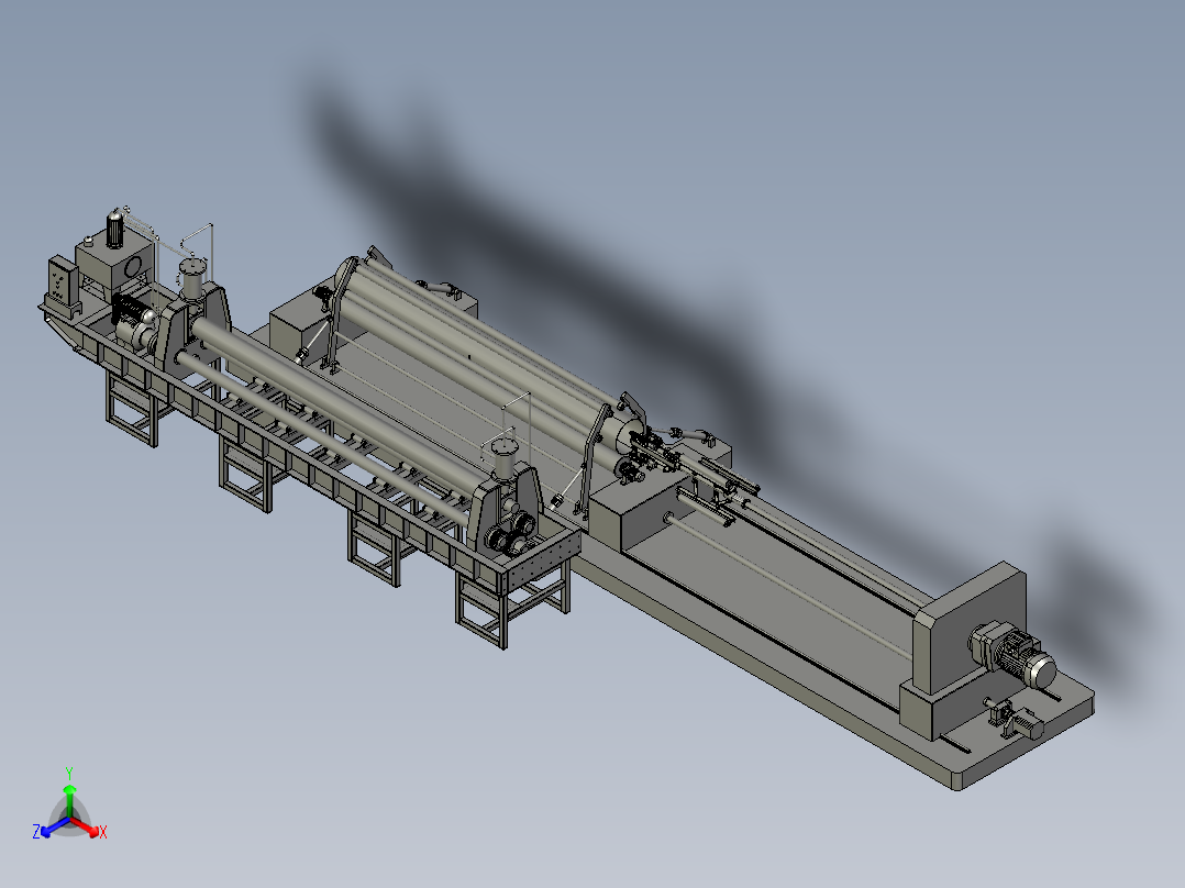自动化管材卷装设备后视图