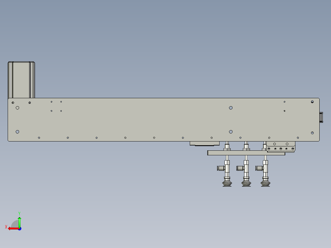 取料机械手总成-2后视图