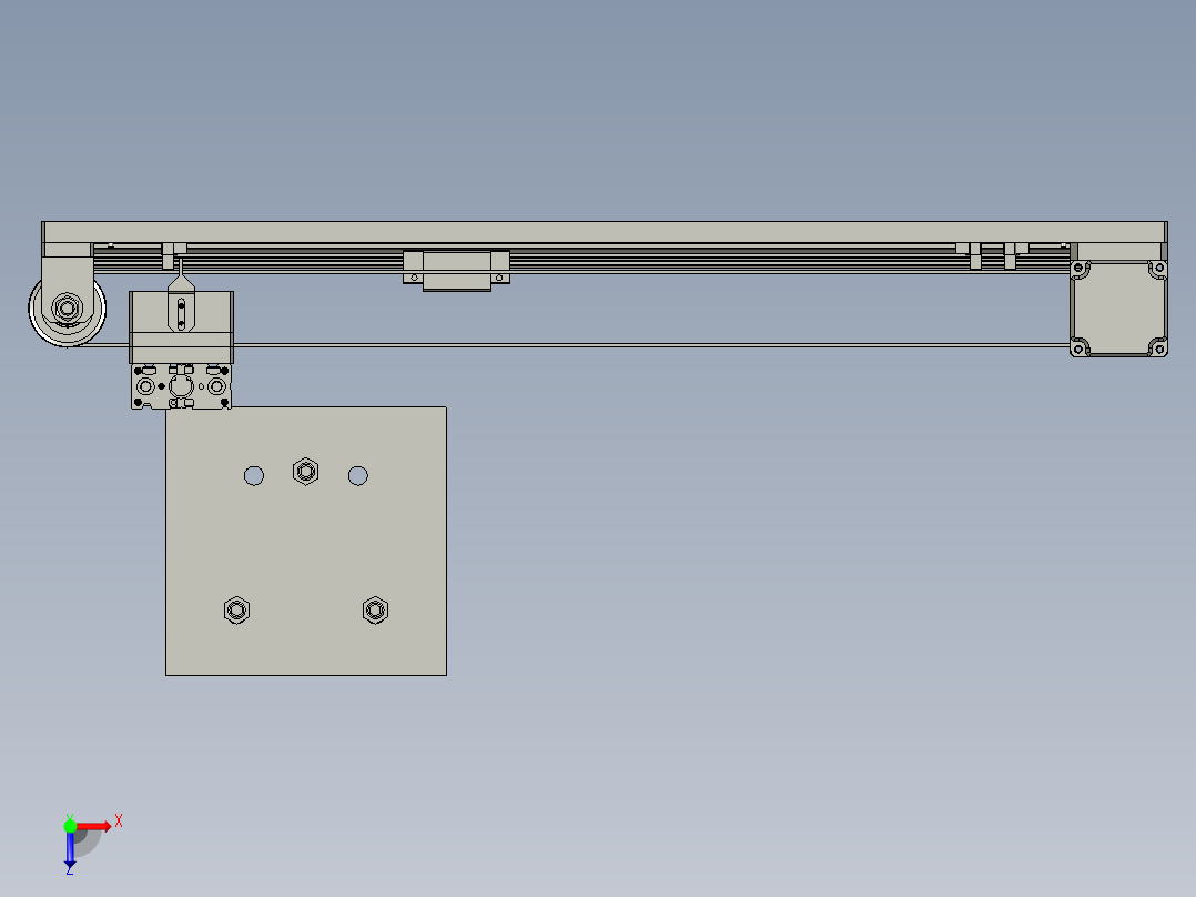 取料机械手总成-2俯视图