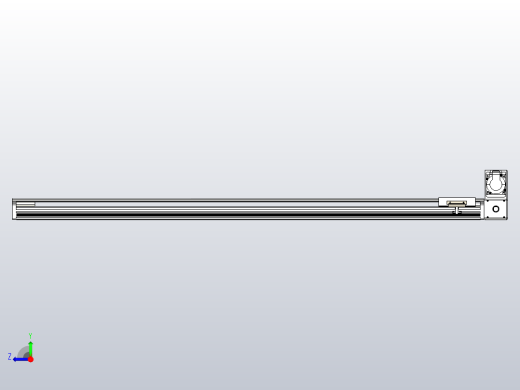 皮带直线轴半封闭可选导轨TPA-HNB-105D-90-L1200-RU-C-P20-N3右视缩略图