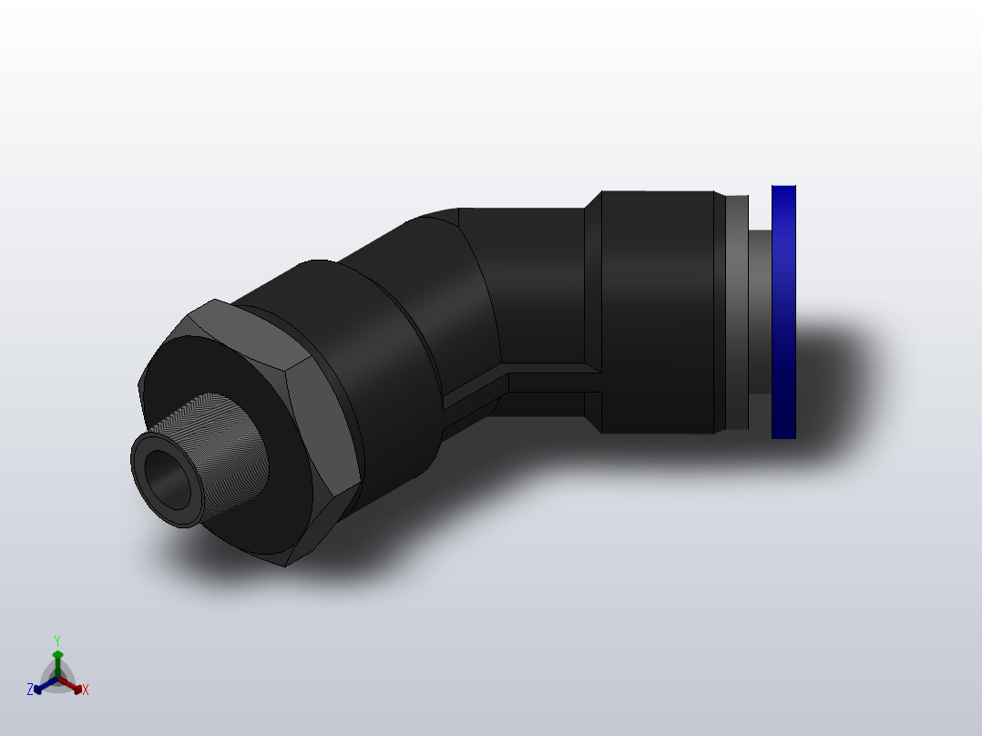 IPL45 45度螺纹弯头_IPL45 12-01正等轴测图