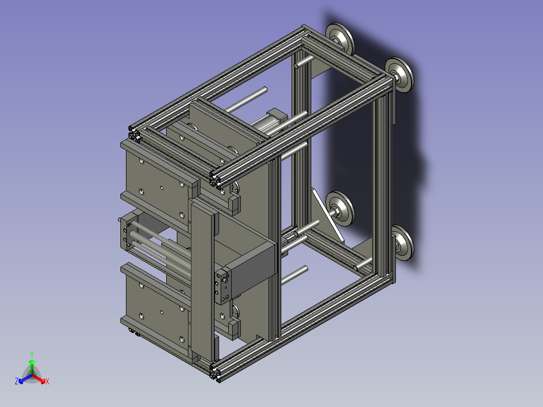 左升降正等轴测图