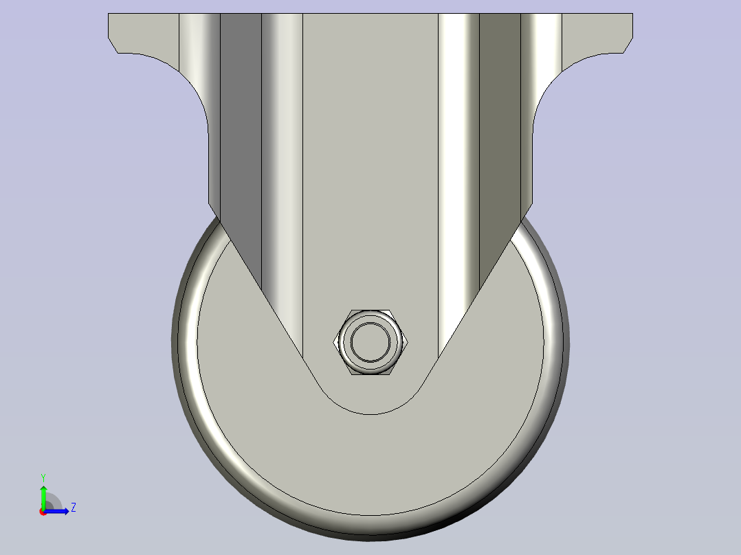 4554680002_C-CTEK80-N_固定型脚轮(MISUMI)左视图