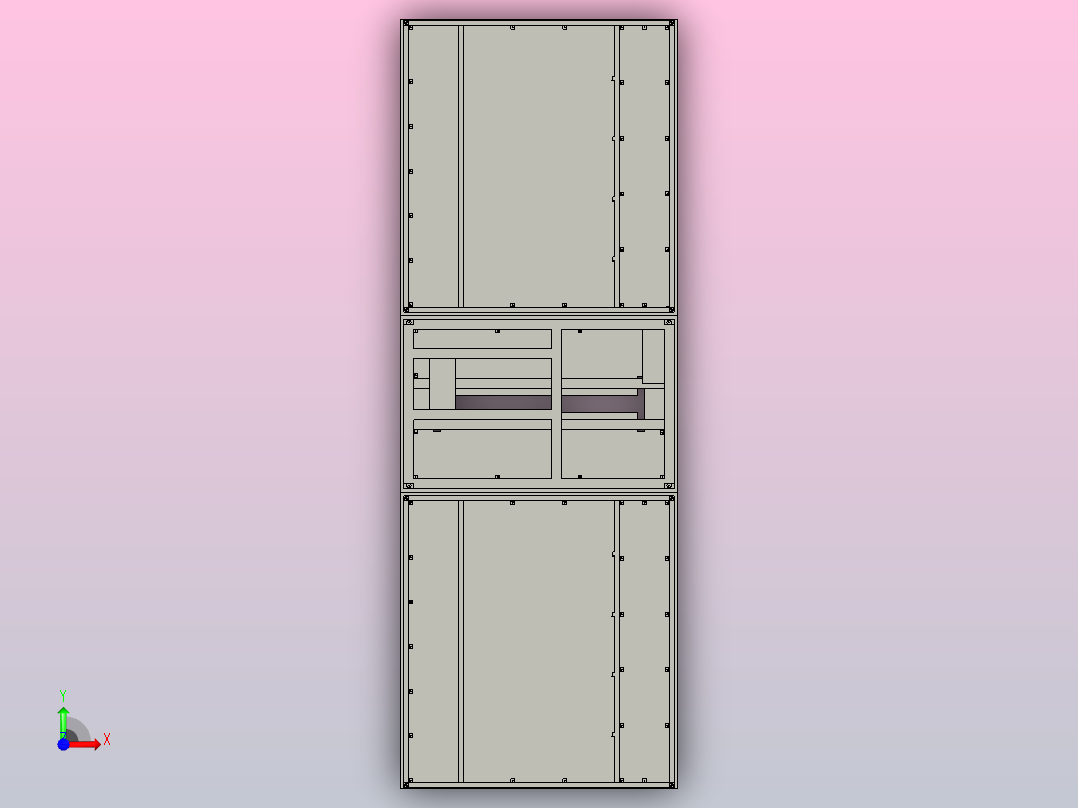 移动平台钣金[移动平台钣金]前视图