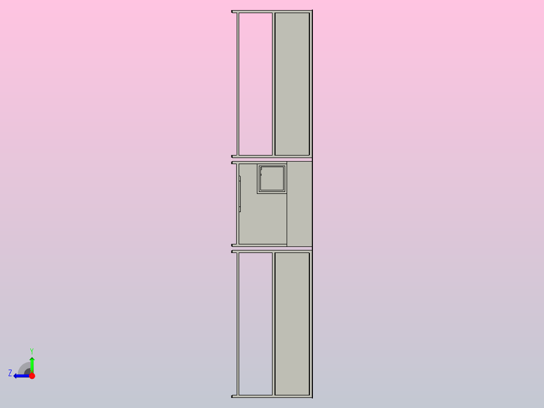 移动平台钣金[移动平台钣金]右视图