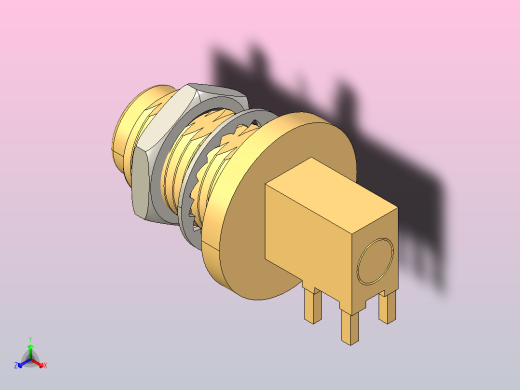 TNC隔板直角PCB同轴连接器