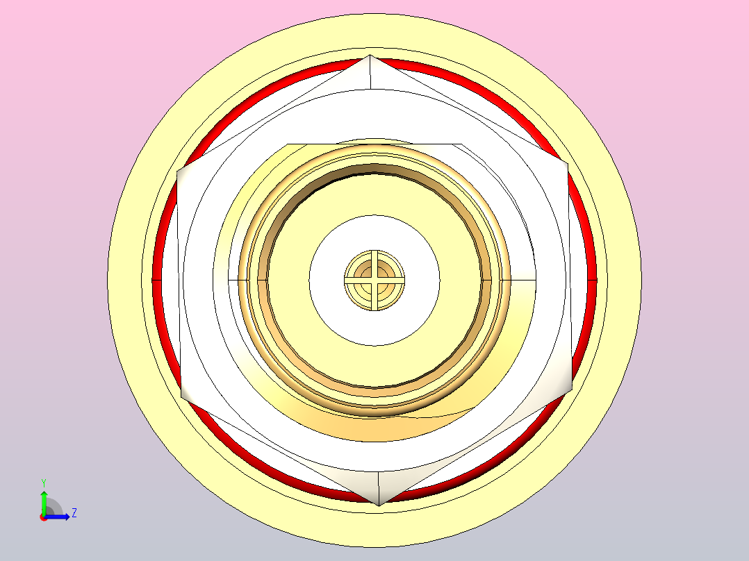 TNC隔板直角PCB同轴连接器左视图