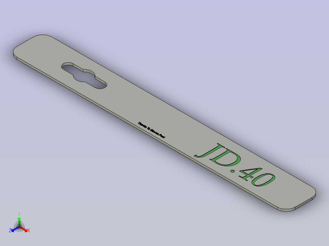A0004854-JD.40 捷豹凸轮轴链轮固定工具正等轴测图