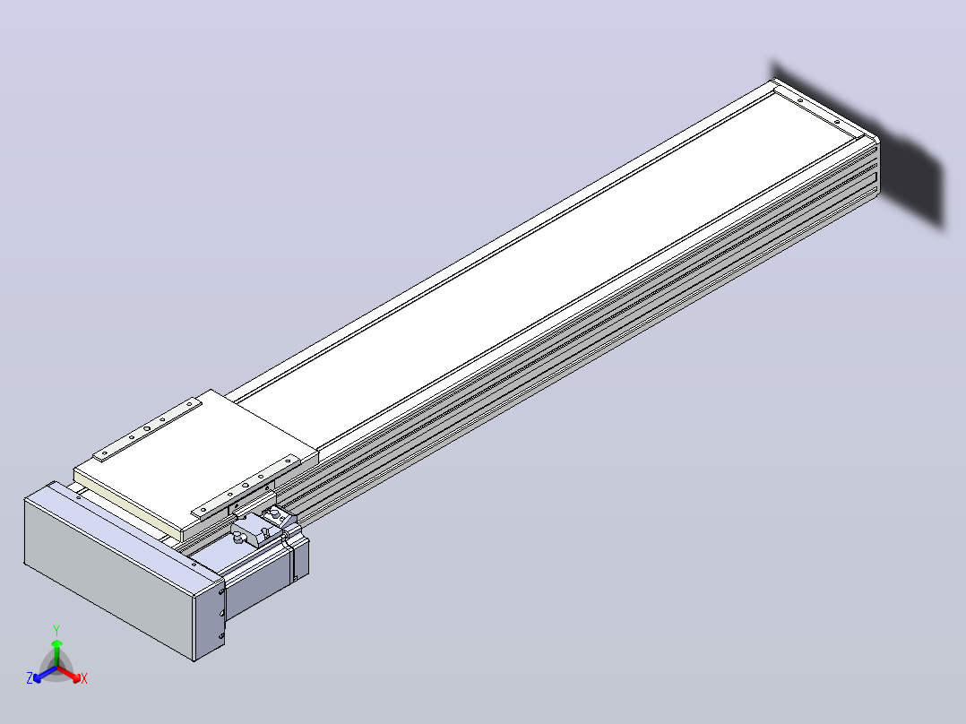 滚珠丝杠直线轴带导轨全封闭TPA-HCR-140D-2010C-L700-MR-C-P40-N3主视图