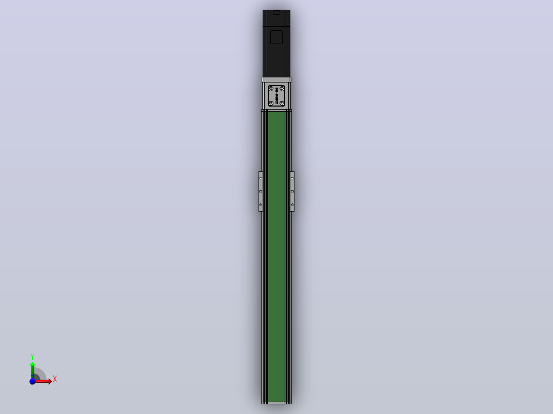 DMS45-TCM丝杆模组直线滑台（电机直连）[DMS45-L05S300-DT100-C2D-TCM-P5]前视图