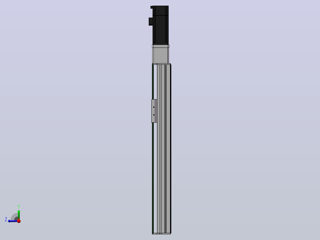 DMS45-TCM丝杆模组直线滑台（电机直连）[DMS45-L05S300-DT100-C2D-TCM-P5]右视图