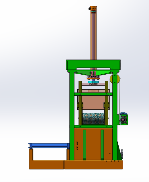 垃圾液压压块机 (SW+CAD+计算)缩略图