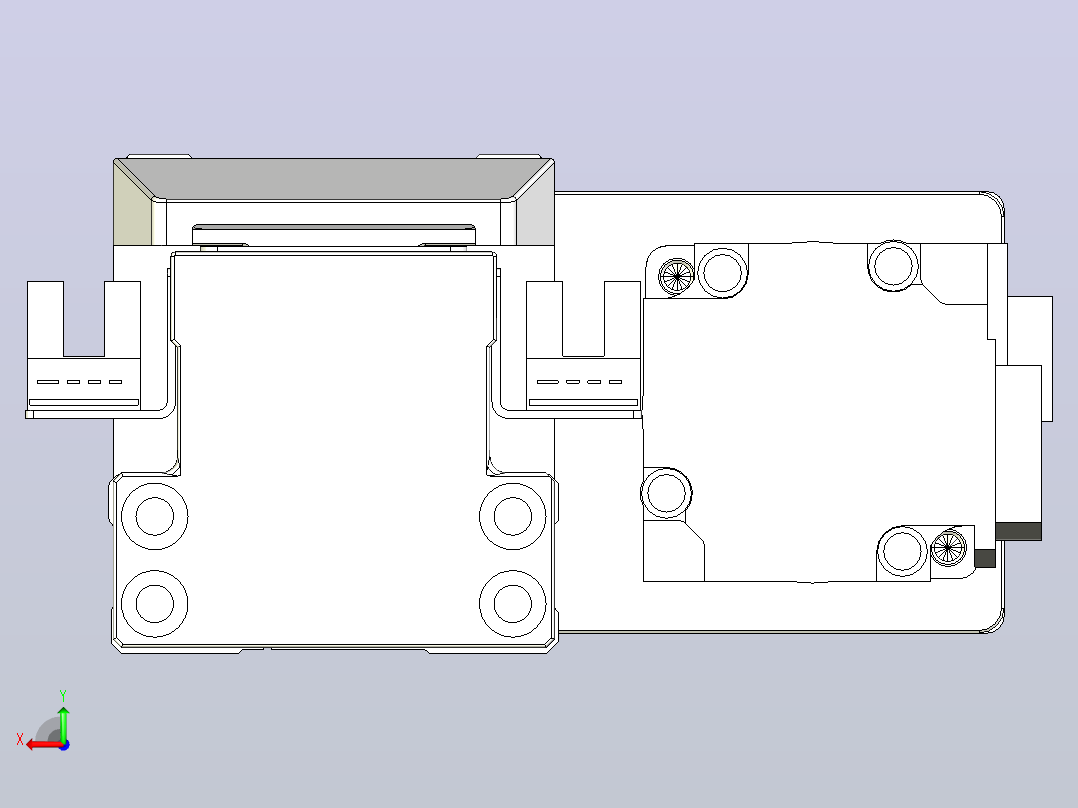 滚珠丝杠直线轴内置导轨TPA-GCR-50-1210C-L50-MR-M10-N3后视图
