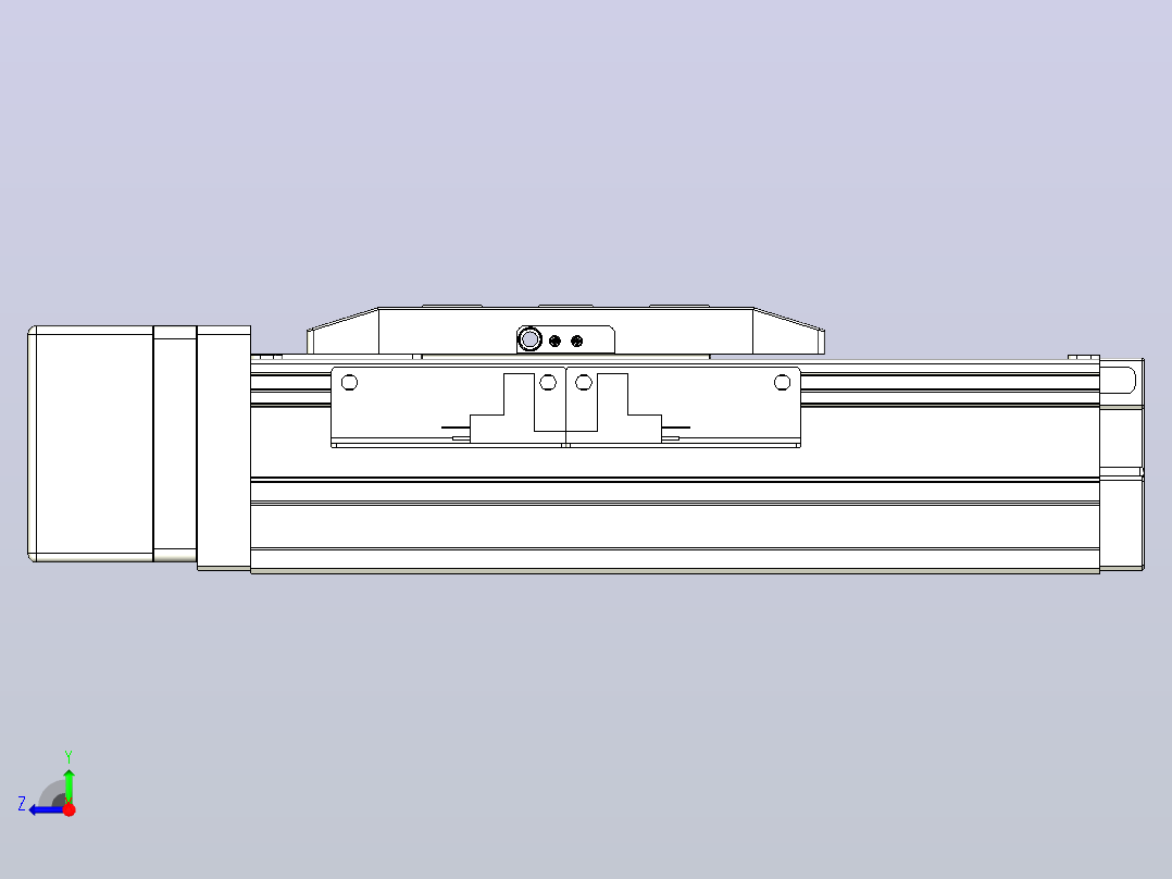 滚珠丝杠直线轴内置导轨TPA-GCR-50-1210C-L50-MR-M10-N3右视图