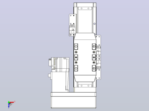 滚珠丝杠直线轴内置导轨TPA-GCR-50-1210C-L50-MR-M10-N3俯视缩略图
