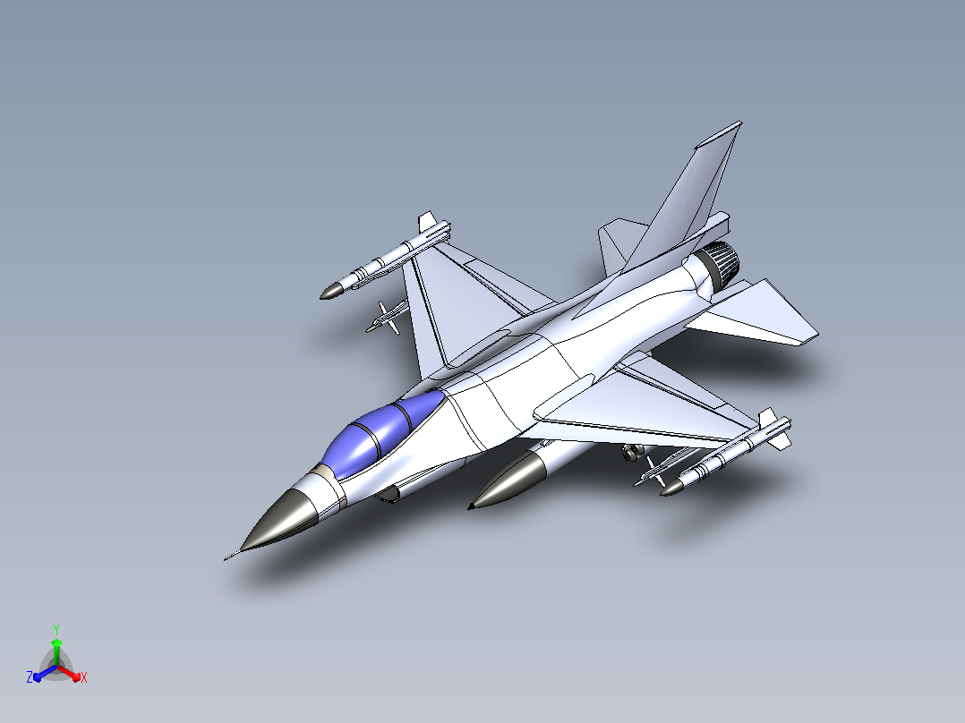 F-16战斗机主视图
