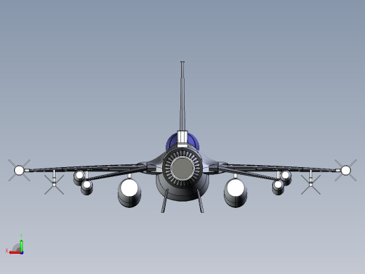 F-16战斗机后视缩略图