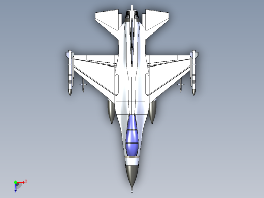 F-16战斗机俯视缩略图