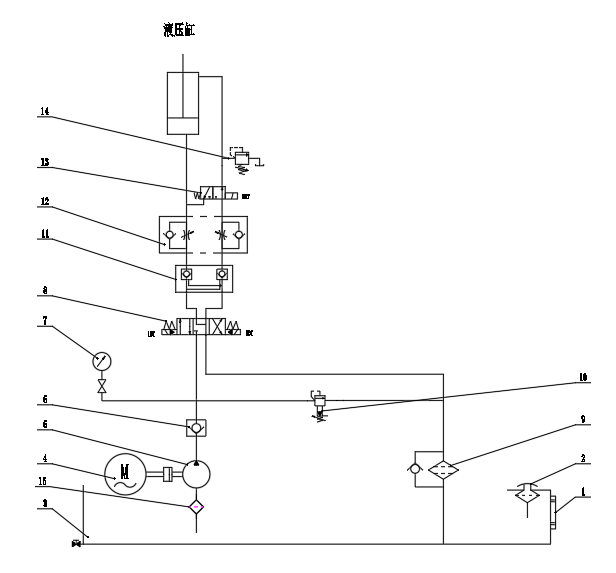 半自动液压铣床液压系统设计（5）（CAD+说明书）