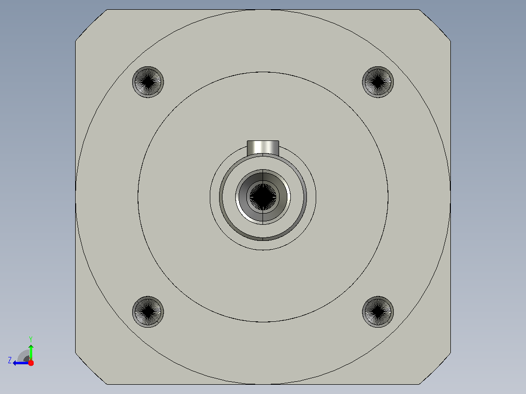 间隙减速器gearbox_gbx060003k_gbk_060_055_0_f右视图