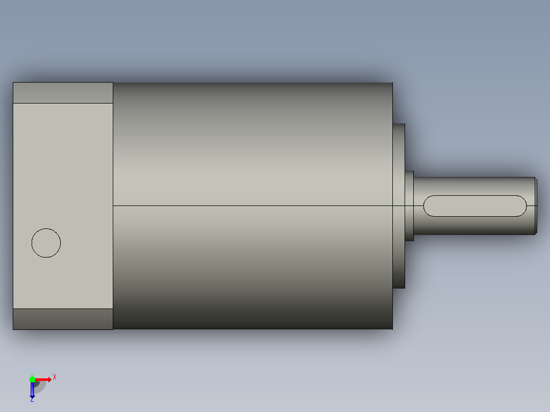 间隙减速器gearbox_gbx060003k_gbk_060_055_0_f俯视图