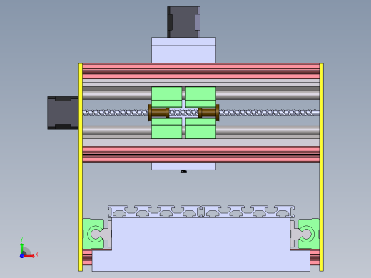 CNC router Montaj雕刻机前视缩略图