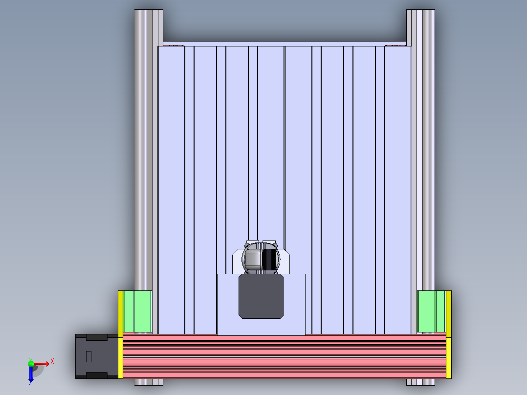 CNC router Montaj雕刻机俯视图