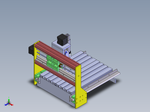 CNC router Montaj雕刻机正等轴测缩略图