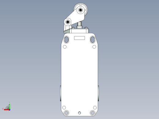 YBLX-P1_404_1E行程开关三维模型202109后视缩略图