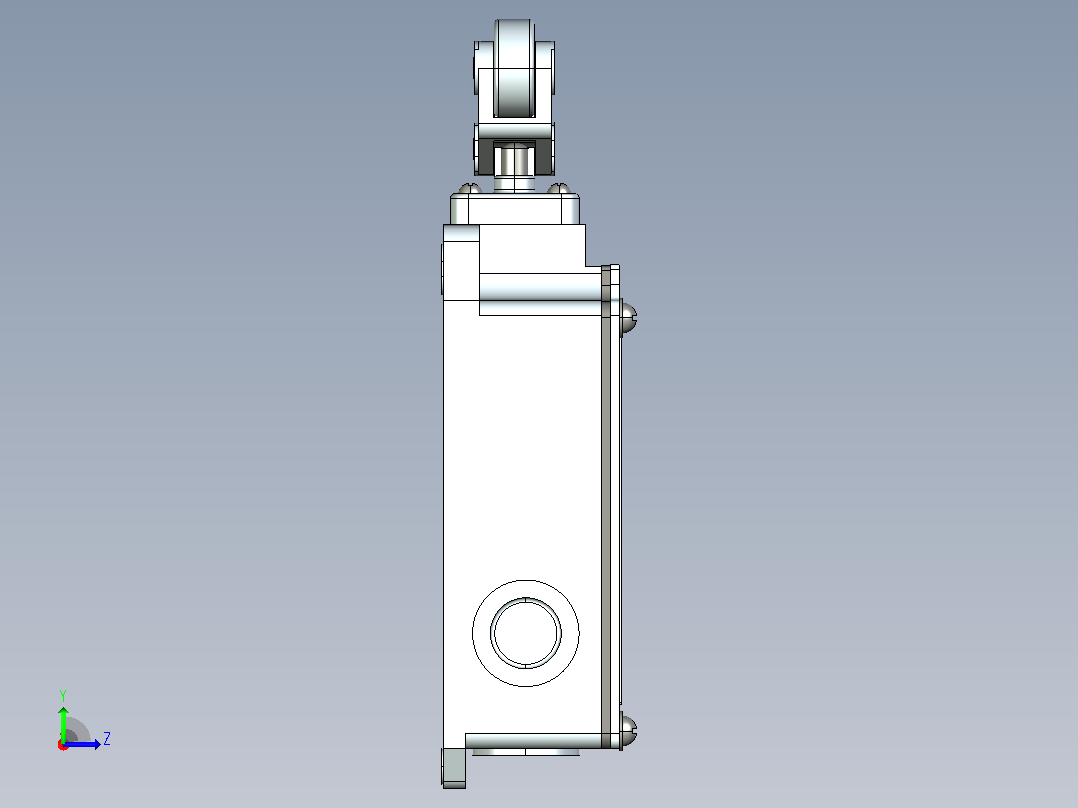 YBLX-P1_404_1E行程开关三维模型202109左视图