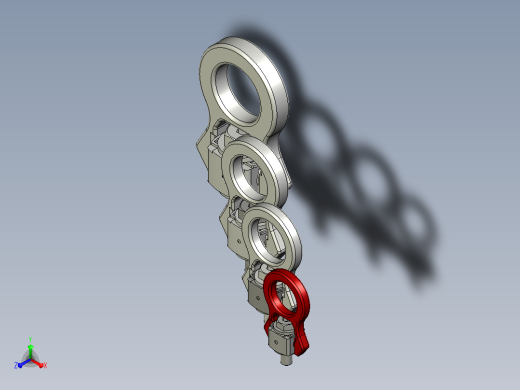 带铰链的吊环螺栓主视缩略图