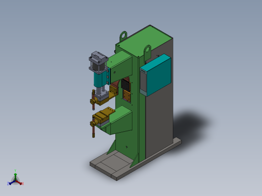焊接通用机SW2016可编辑正等轴测缩略图