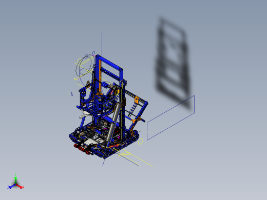 apdos 2019 robot机器人车3D数模图纸 STP格式正等轴测缩略图